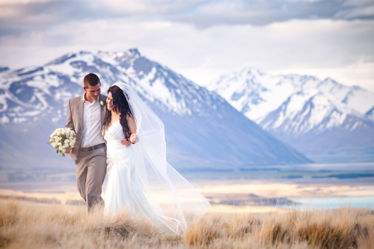 couple on wedding day